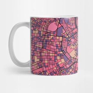 Vienna Map Pattern in Purple & Pink Mug